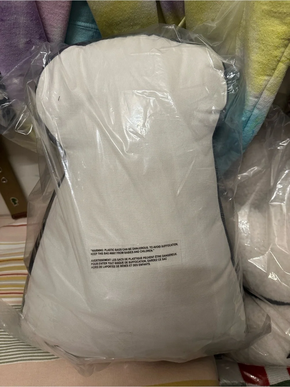 White & Brown 'Trick or Treat' Dog Pillow Holiday Accent